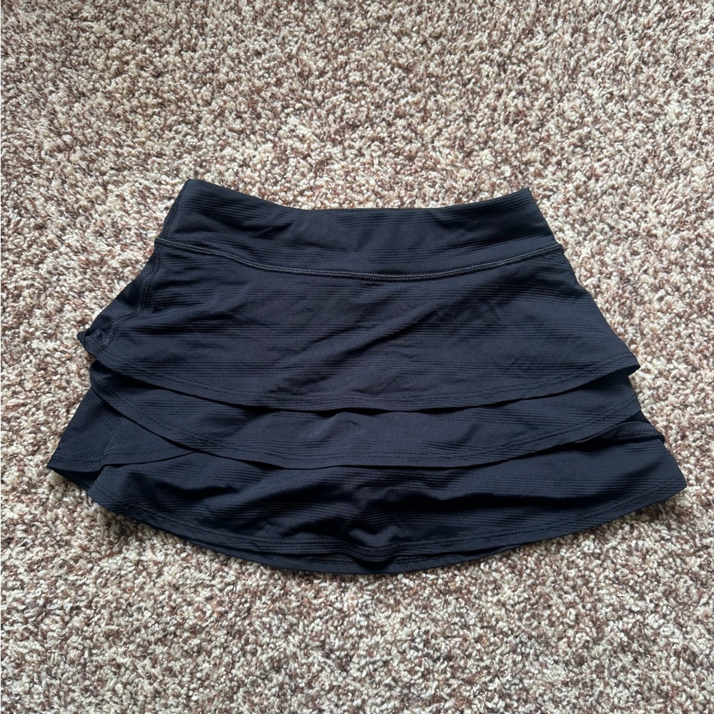 Athleta Girl skirt black tiered athletic